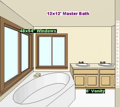 Bathroom Tubs on Design 12x12 Size 12x12 Master Bath Design Picture Shows Corner Tub