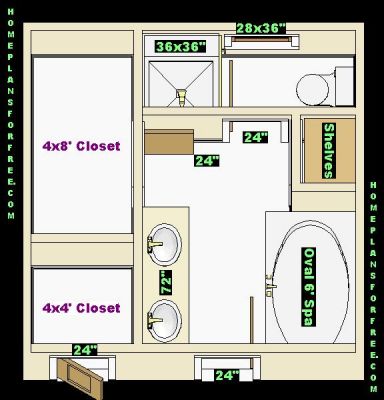 4X8 Bathroom Plan