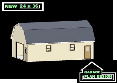 Kanam Free Access 24 X 36 Pole Barn Kit